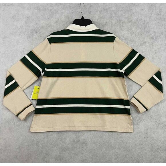 Volcom Girls Volarco 100% Cotton Stripe Polo Top Size 8/10 Medium NWT - Picture 4 of 12